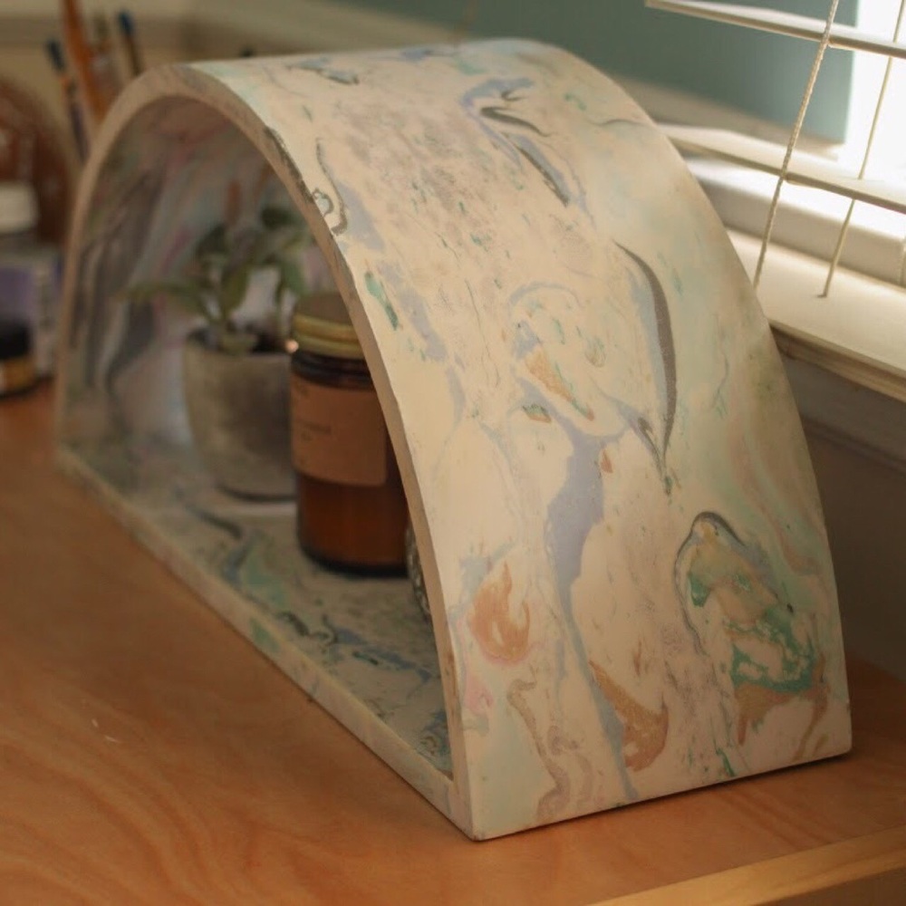 Urban Outfitters Marbled Arc Shelf